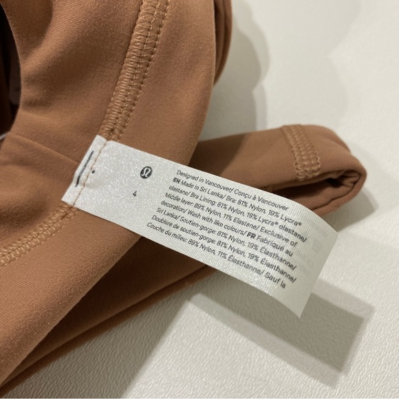 NEW - Lululemon Align Sports Bra A/B - size 4 - Brown - Picture 5 of 7